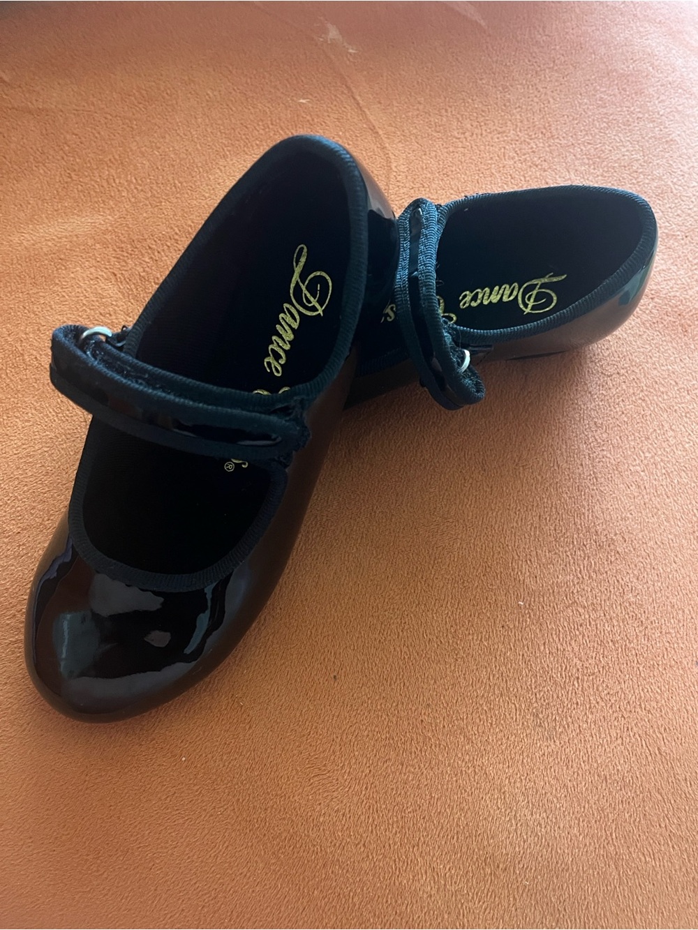 Dance Class Black Patent Mary Jane Tap Shoes - Child - Picture 4 of 7